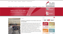 Desktop Screenshot of bdb-ev.de